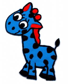 Nažehľovačka Žirafka modrá